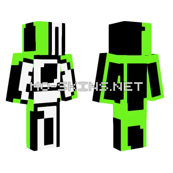 Alternate Dream Minecraft skin, front and back