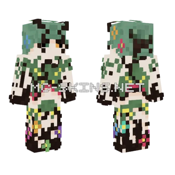 Alvar Leader of Plant Area Minecraft skin, front and back