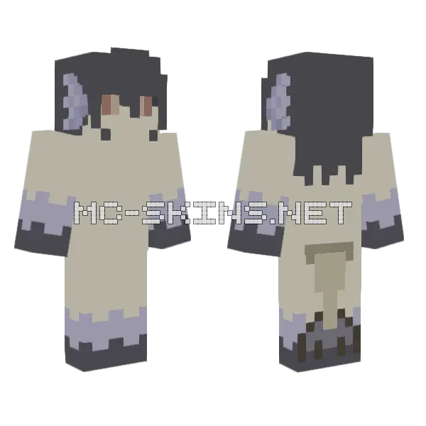 Alvar The Humanoid Elder Guardian Minecraft skin, front and back