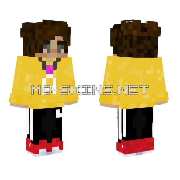 Alvinkai V 3 Minecraft skin, front and back