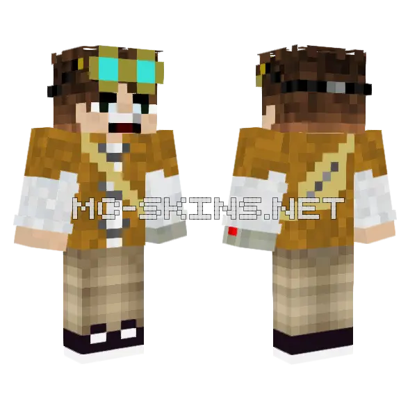 Alvvy Minecraft skin, front and back