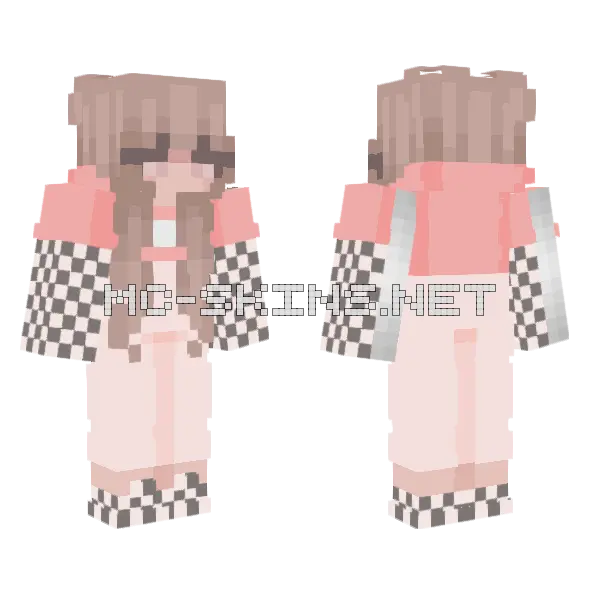 Always Waiting For Him Minecraft skin, front and back