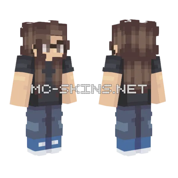 Alyssa Remake Minecraft skin, front and back