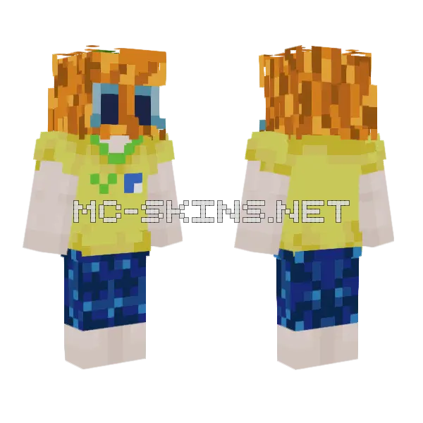 Am Am Minecraft skin, front and back