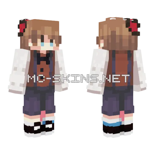Am I Invited To The Party Minecraft skin, front and back