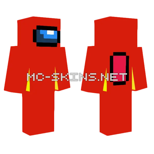 Aman Us Minecraft skin, front and back