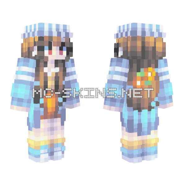 Amano Jaku Minecraft skin, front and back