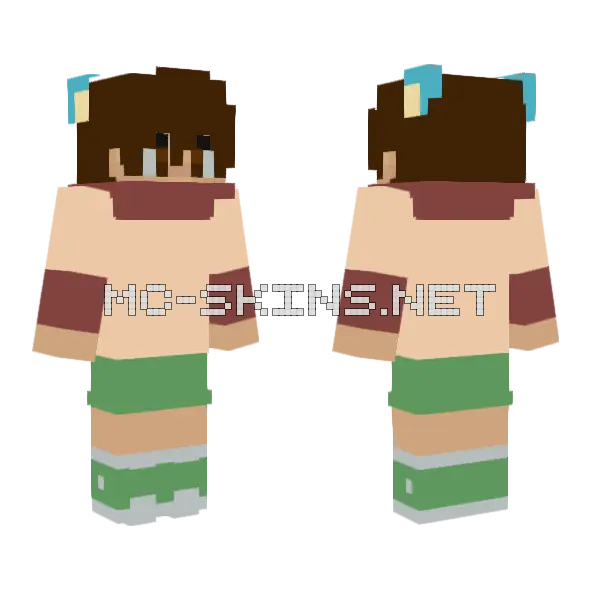 Amazing World Of Gumball And Darwin Minecraft skin, front and back