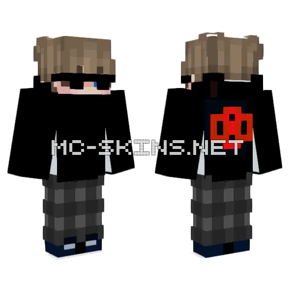Ameri Minecraft skin, front and back
