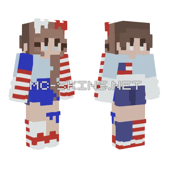 American Twins RC Minecraft skin, front and back
