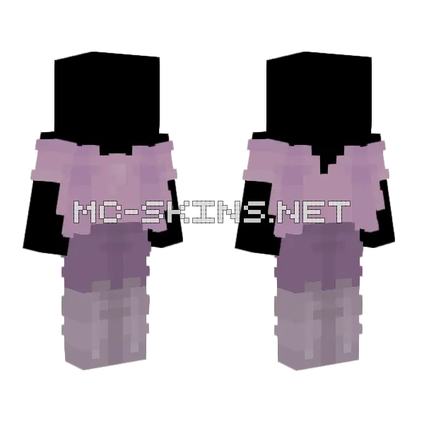 Amethyst Ob Minecraft skin, front and back