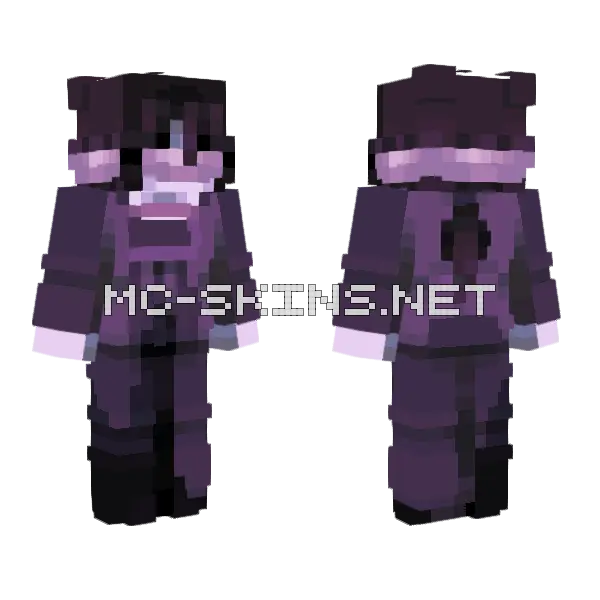 Amethyst Skin Minecraft skin, front and back