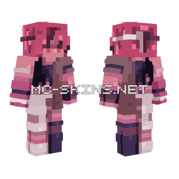 Amethyst Skin Minecraft skin, front and back