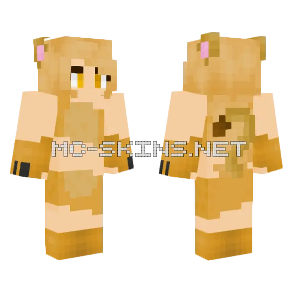 Amira Minecraft skin, front and back