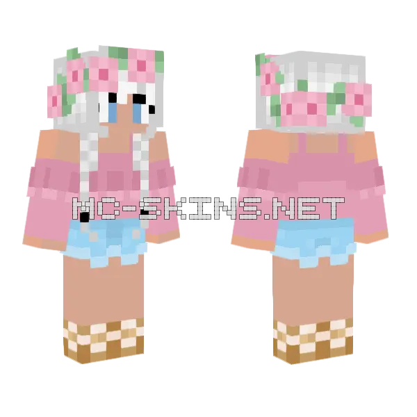 Amissia 0201 Minecraft skin, front and back