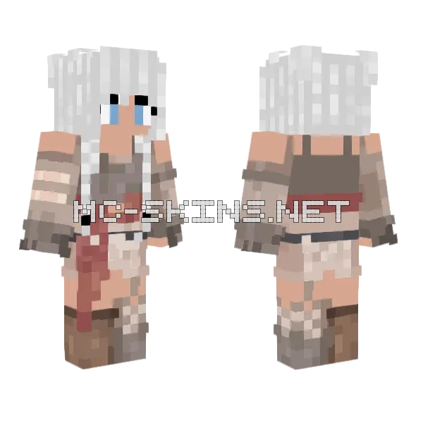 Amissia Medieval Minecraft skin, front and back