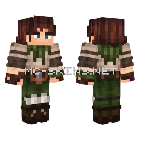 Amon Minecraft skin, front and back