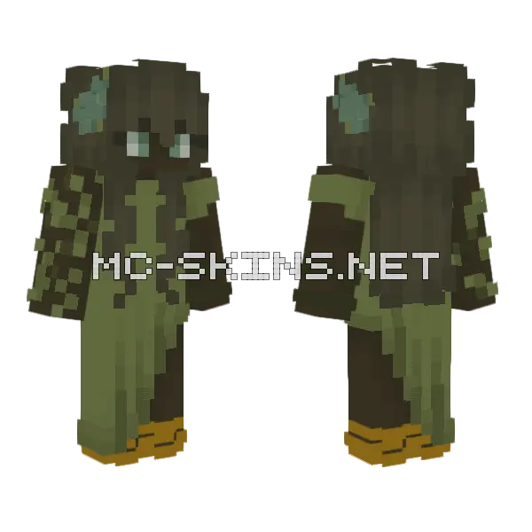 Among The Trees Minecraft skin, front and back