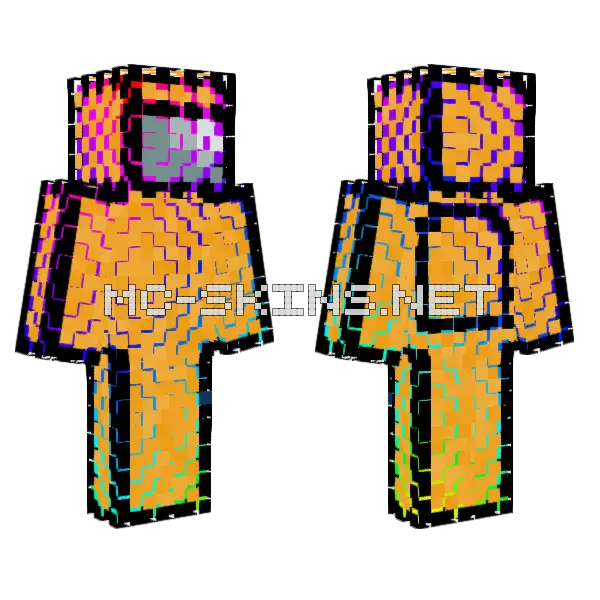 Among Us Jalla Minecraft skin, front and back