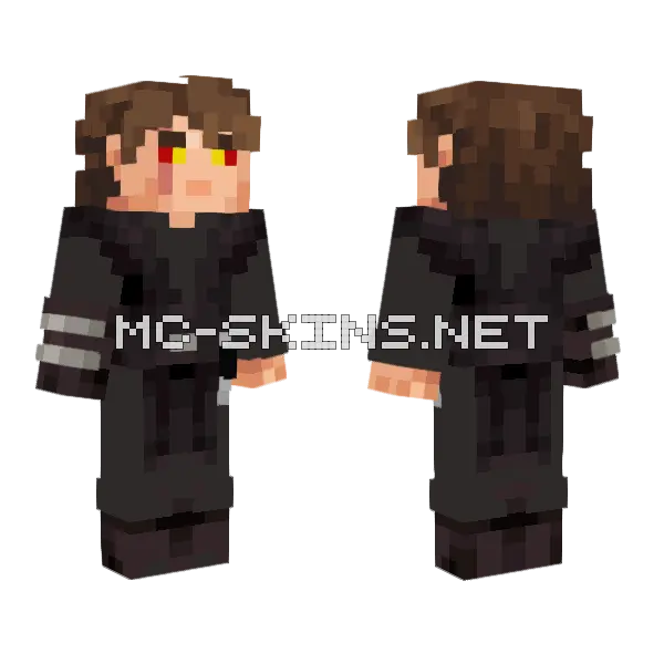 Anakin Skywalker Dark Side Minecraft skin, front and back