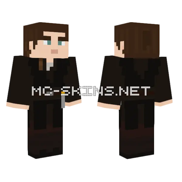 Anakin Skywalker Ep II Minecraft skin, front and back