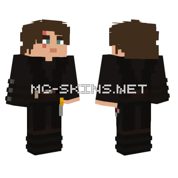 Anakin Skywalker Ep III Minecraft skin, front and back