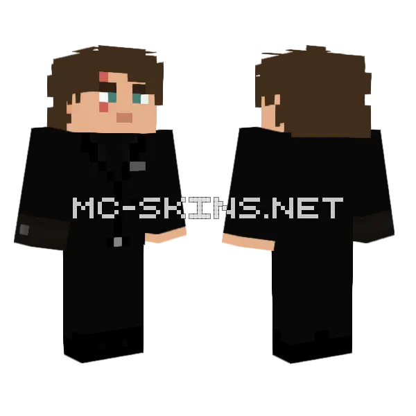 Anakin Skywalker In A Suit Minecraft skin, front and back
