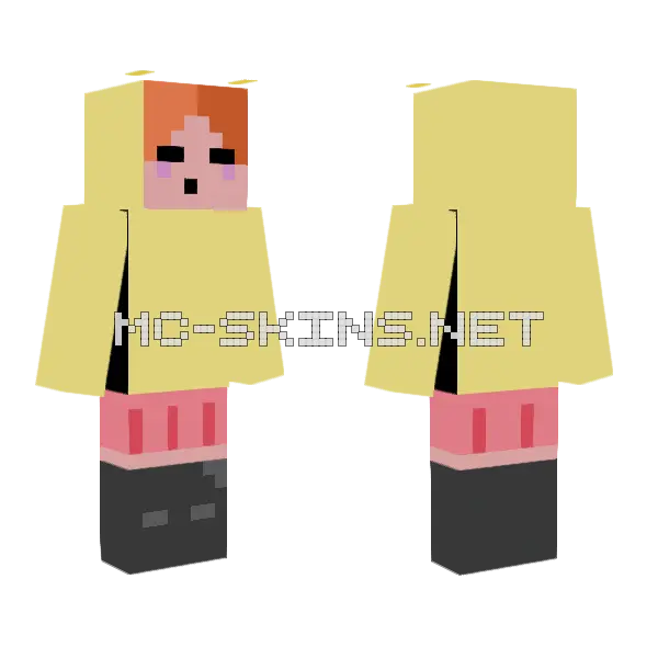 Anastasia Cute Monster Minecraft skin, front and back