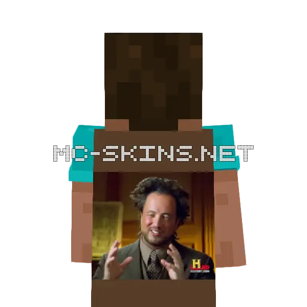 Ancient Aliens cape, outside and lining