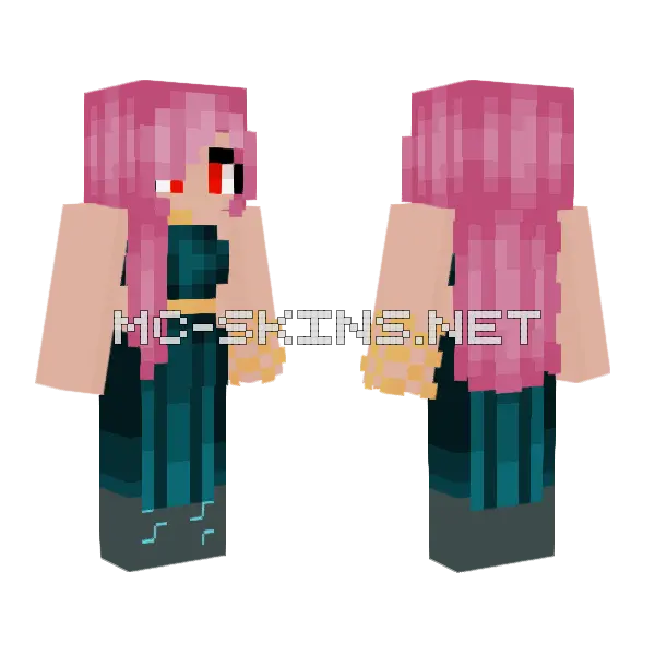 Ancient City Luna Minecraft skin, front and back