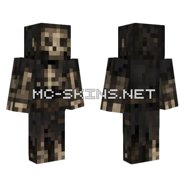 Ancient Demilich Minecraft skin, front and back