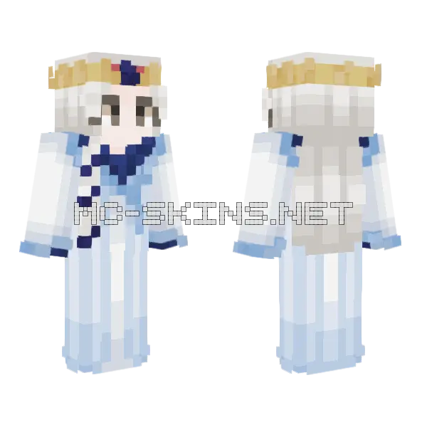 Ancient Prince Crest Royal Minecraft skin, front and back