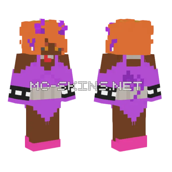Andi Dark Forme Minecraft skin, front and back