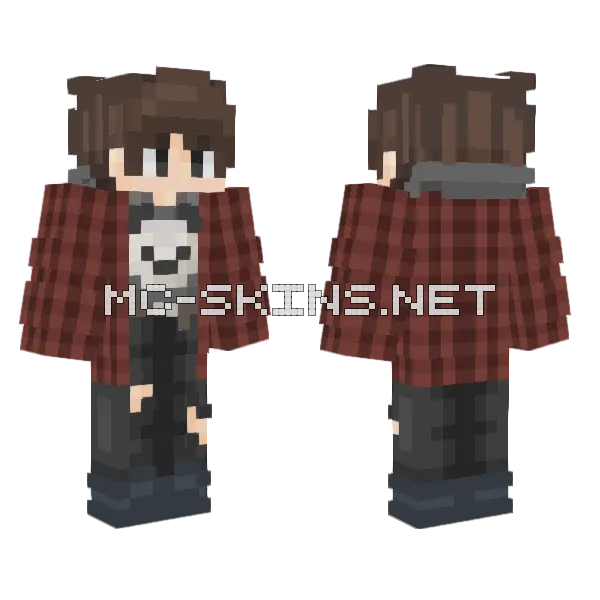 Andi Matching Minecraft skin, front and back