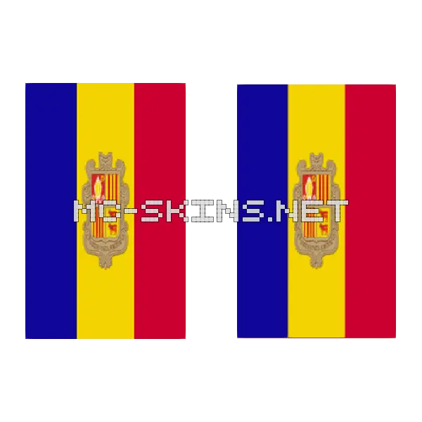 Andorra Flag cape, outside and lining