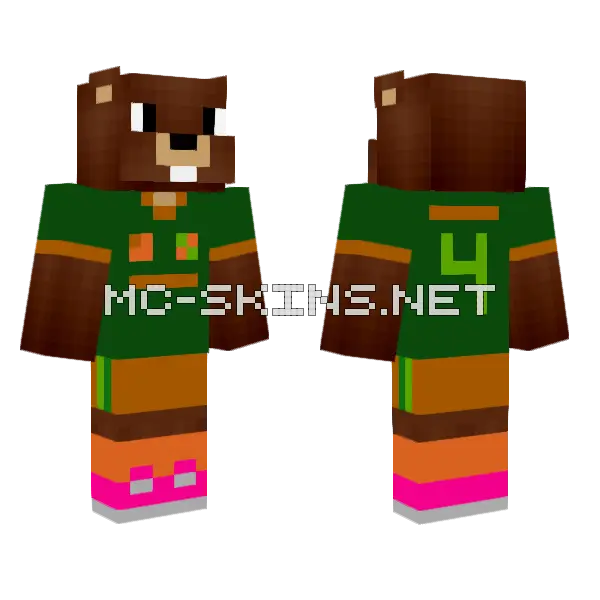Andr Futebol Minecraft skin, front and back