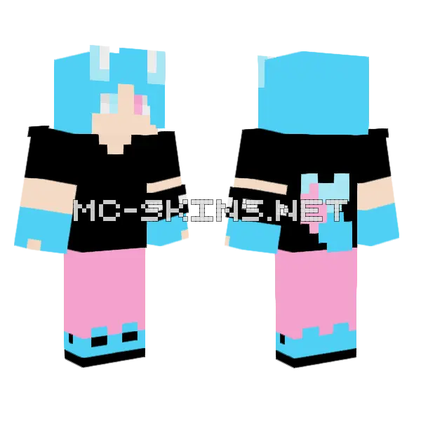 Andre Hartbarkerz Minecraft skin, front and back