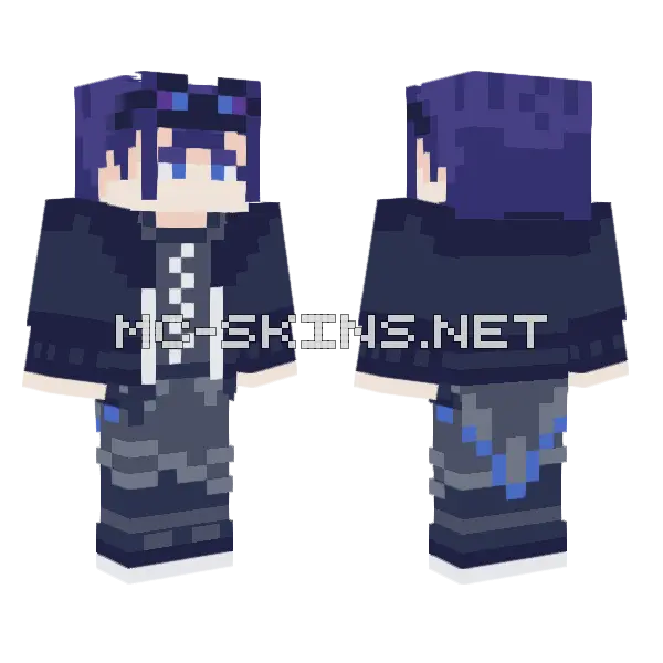 Andreana Without Mask Minecraft skin, front and back