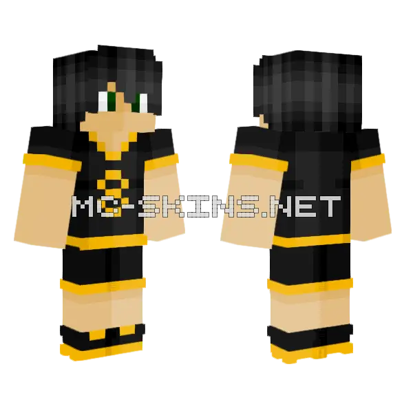Andreas Minecraft skin, front and back