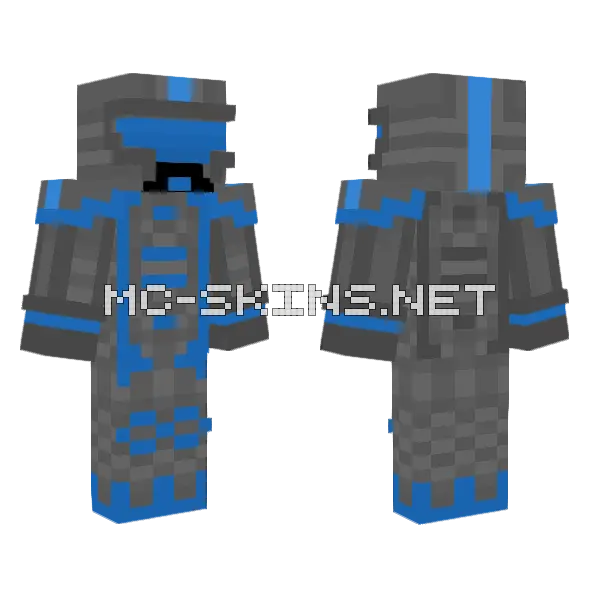 Androo Minecraft skin, front and back