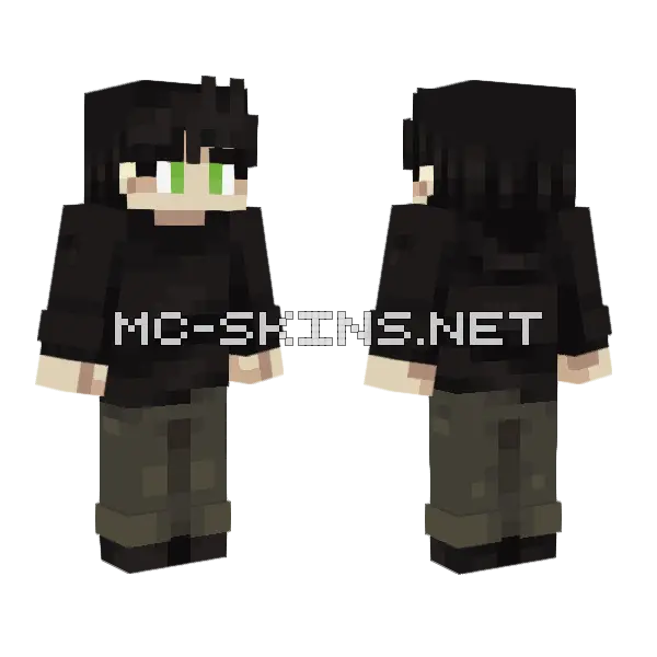 Andy2 Minecraft skin, front and back