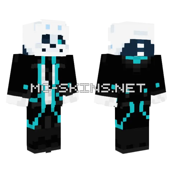 Anemoiatale Sans Minecraft skin, front and back