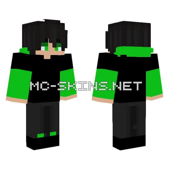 Aneqplayz Skin Minecraft skin, front and back