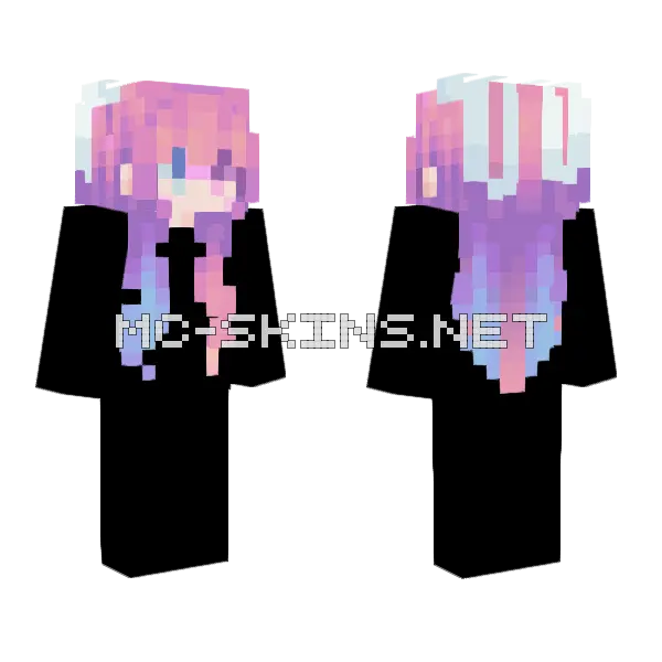 Anethce V2 Minecraft skin, front and back