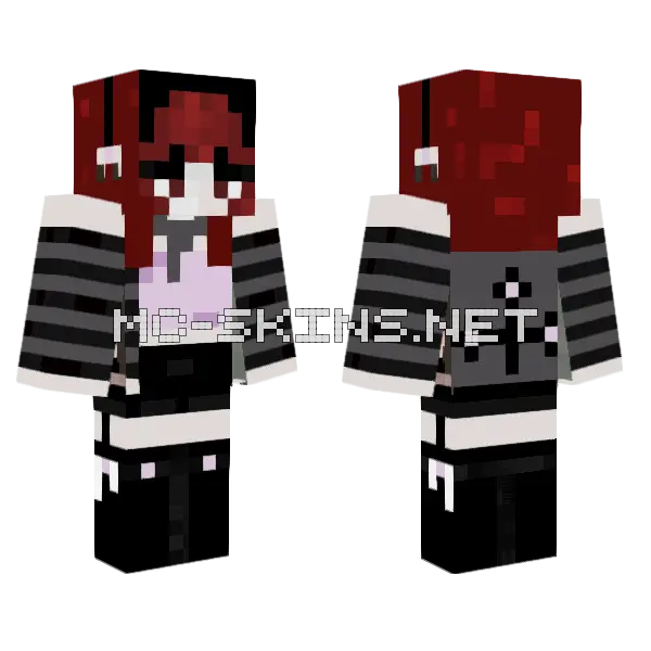 Ange Red Hoodie, front and back