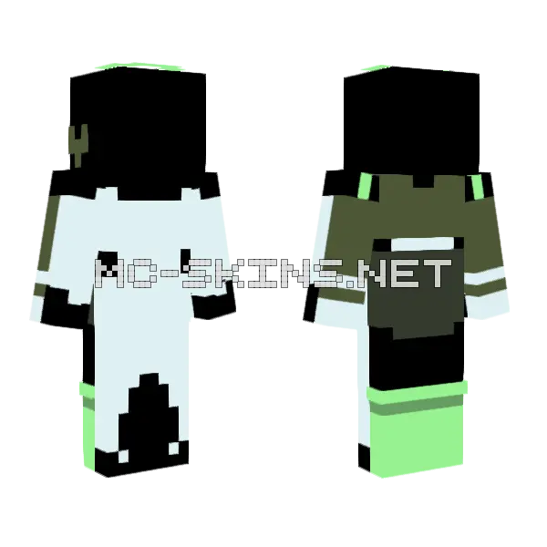 Angel Raffle Minecraft skin, front and back