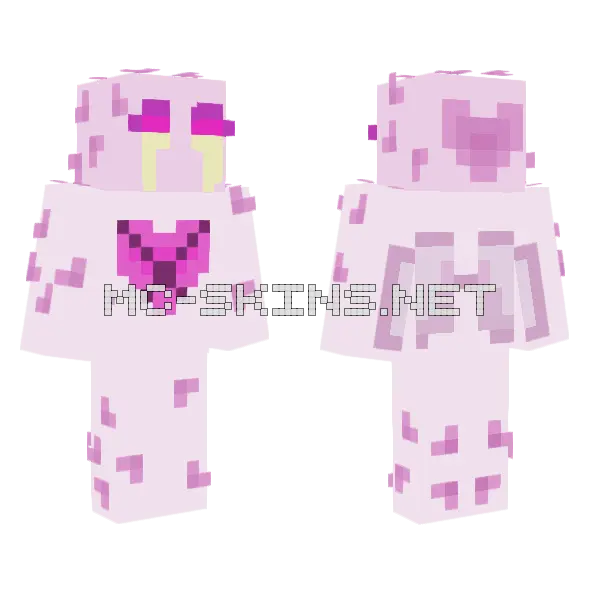 Angel Weeping Gold Minecraft skin, front and back