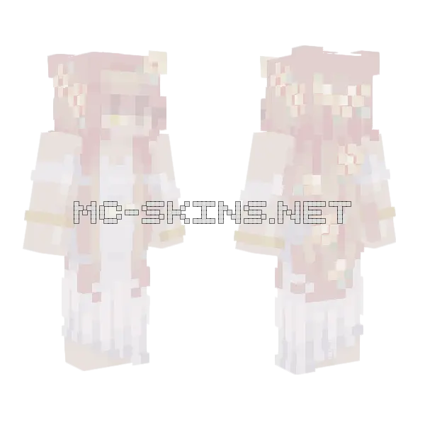 Angel Wings Pretend Minecraft skin, front and back