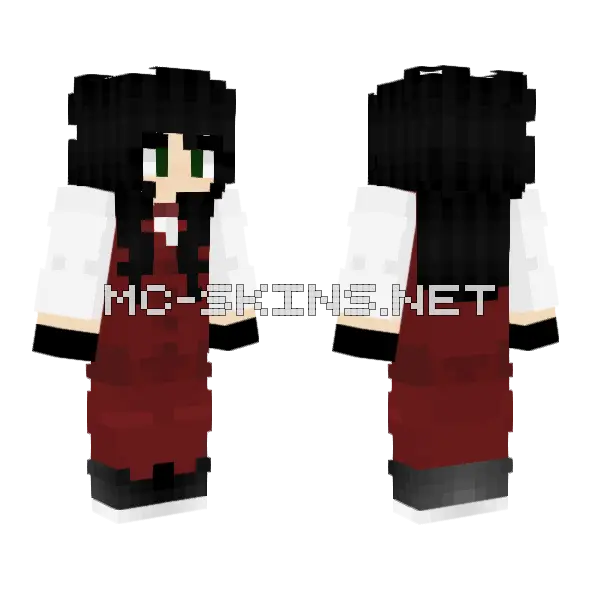 Angelica Minecraft skin, front and back