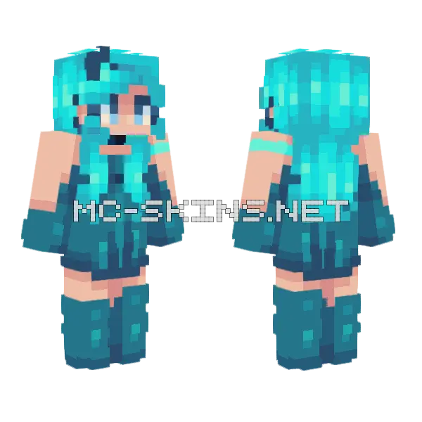 Angelica Persona Minecraft skin, front and back